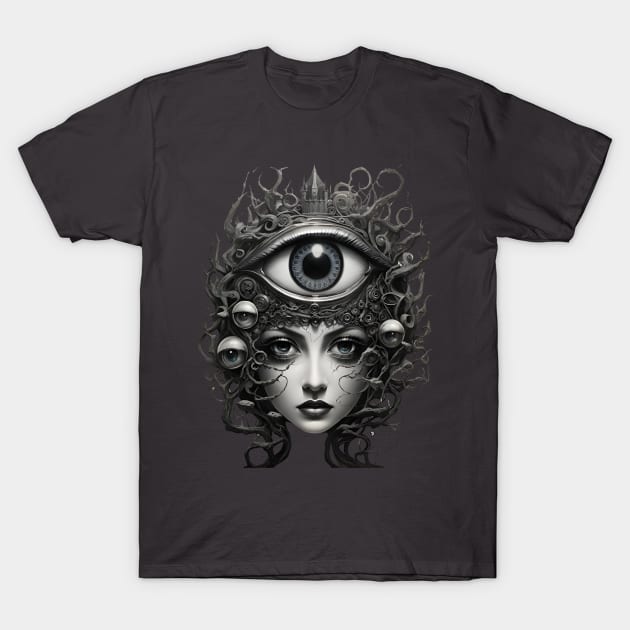 All Eyes Watching T-Shirt by Peter Awax